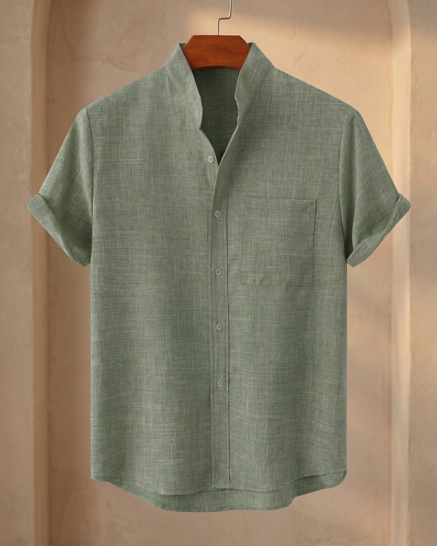 Ignacio Cotton Linen Short-Sleeve Shirt