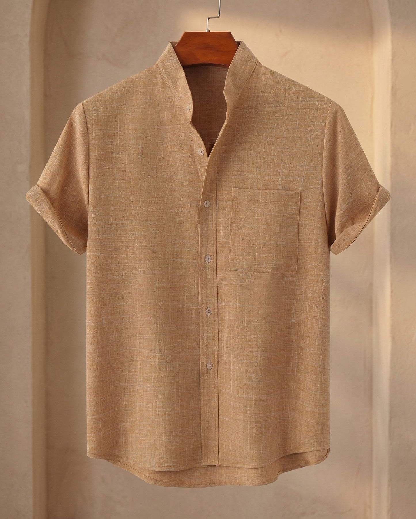 Ignacio Cotton Linen Short-Sleeve Shirt